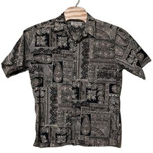 Tori‎ Richard mens shirt button front short sleeve size large